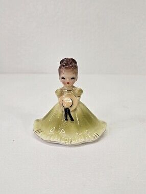 Josef Originals Southern Belle Series Girl Bell Green Dress Figurine MCM Repair